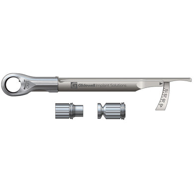 Glidewell™ Torque Wrench with Driver Handle, Hex and Square, 45 Ncm