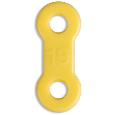 EMA® Elastic Straps, Yellow, 19mm