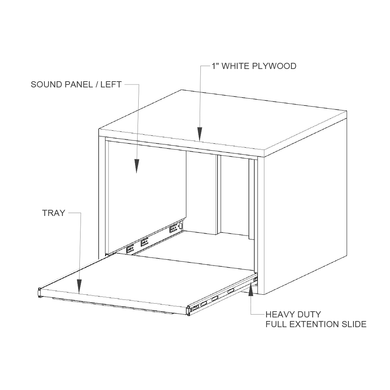 fastmill.io Enclosure, One Shelf