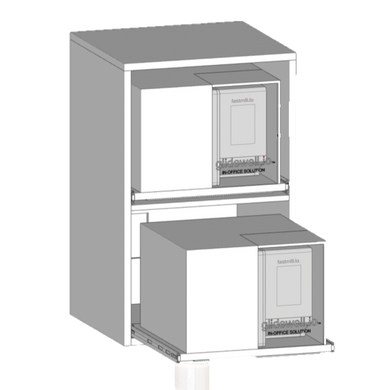 fastmill.io Enclosure, Two Shelves
