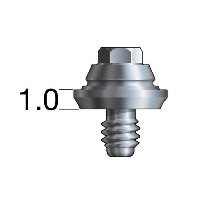 Inclusive® Multi-Unit Abutment 1 mmH compatible with: Nobel Biocare Brånemark System® RP