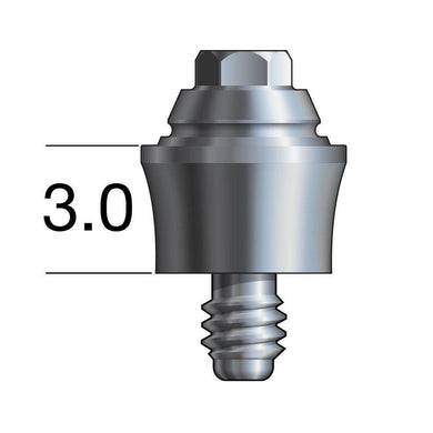 Inclusive® Multi-Unit Abutment 3 mmH compatible with: Nobel Biocare Brånemark System® RP