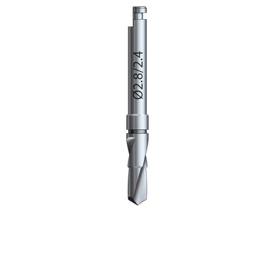 Hahn™ Tapered Implant Twist Drill Ø2.8/2.4 x 8 mm