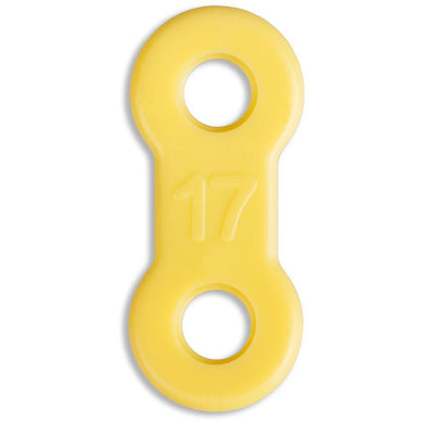 EMA® Elastic Straps, Yellow, 17mm