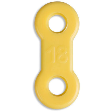 EMA® Elastic Straps, Yellow, 18mm