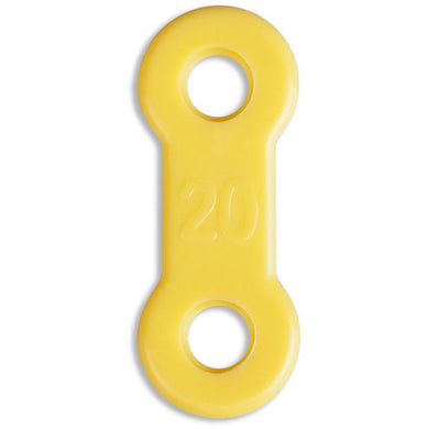 EMA® Elastic Straps, Yellow, 20mm