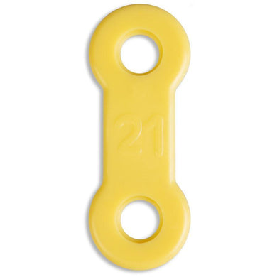 EMA® Elastic Straps, Yellow, 21mm